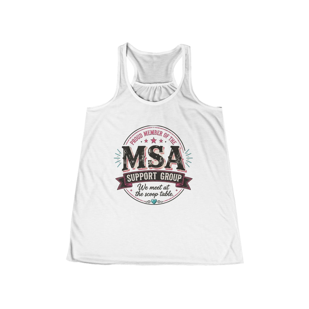 MSA support group Women's Flowy Racerback Tank