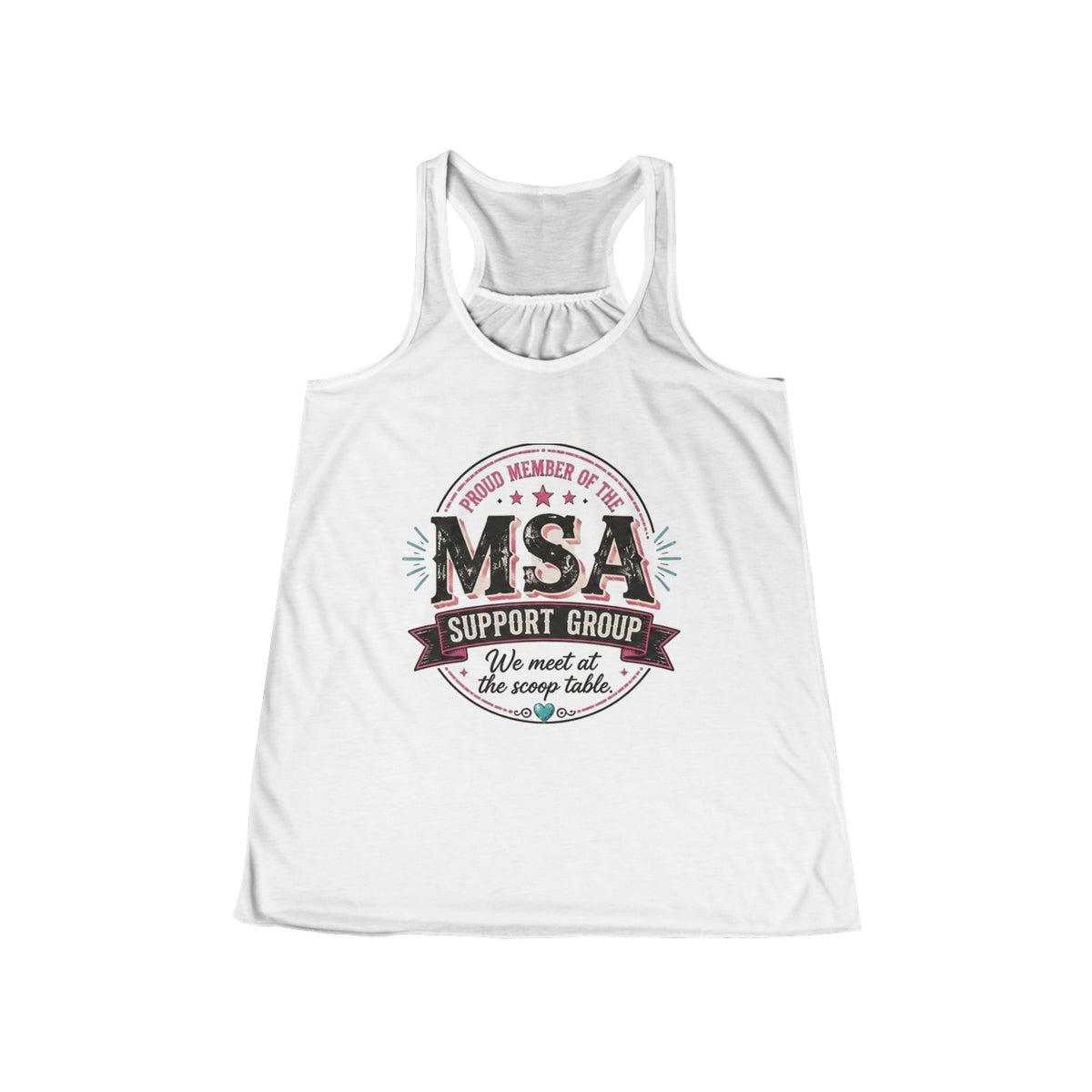 MSA support group Women's Flowy Racerback Tank