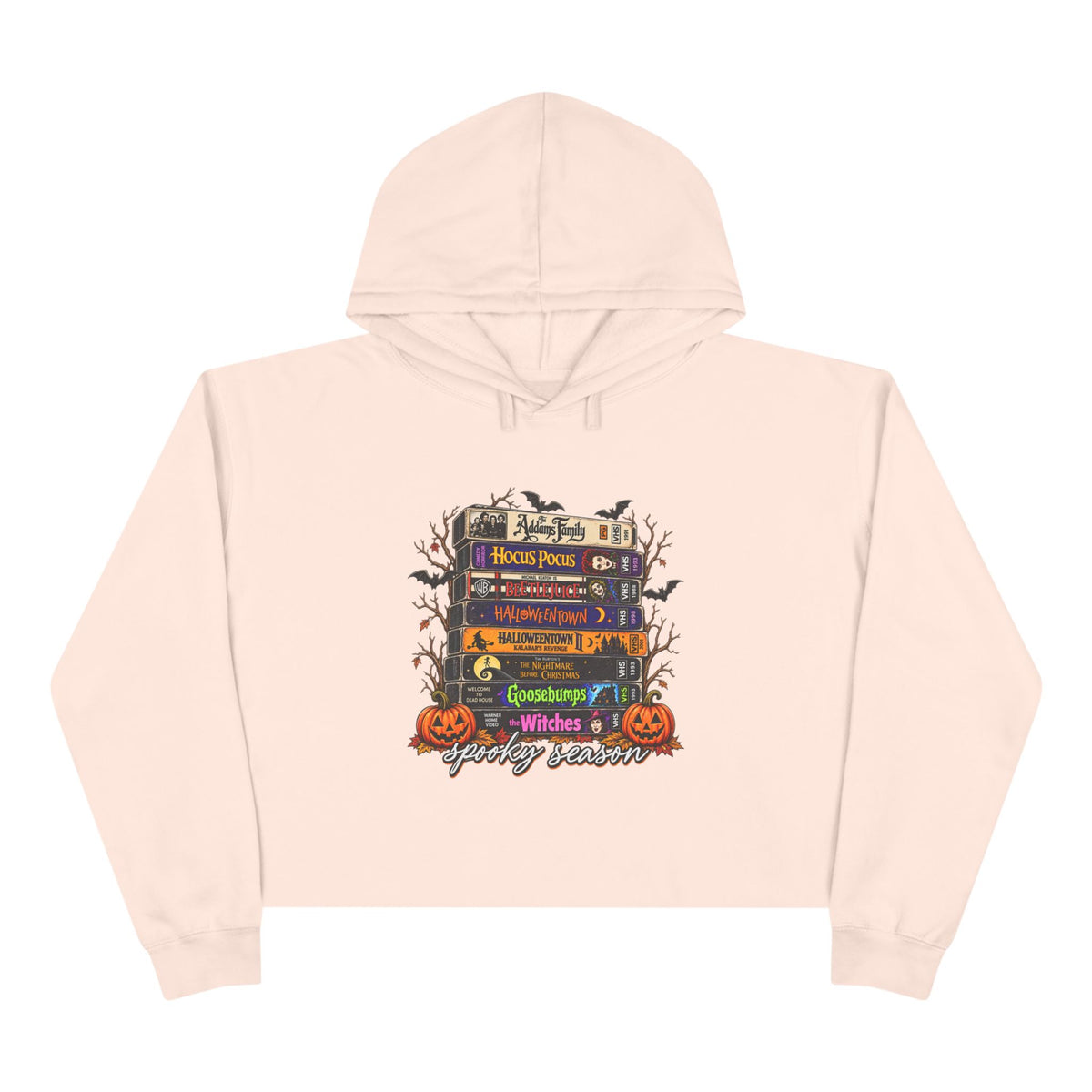 Spooky season Crop Hoodie