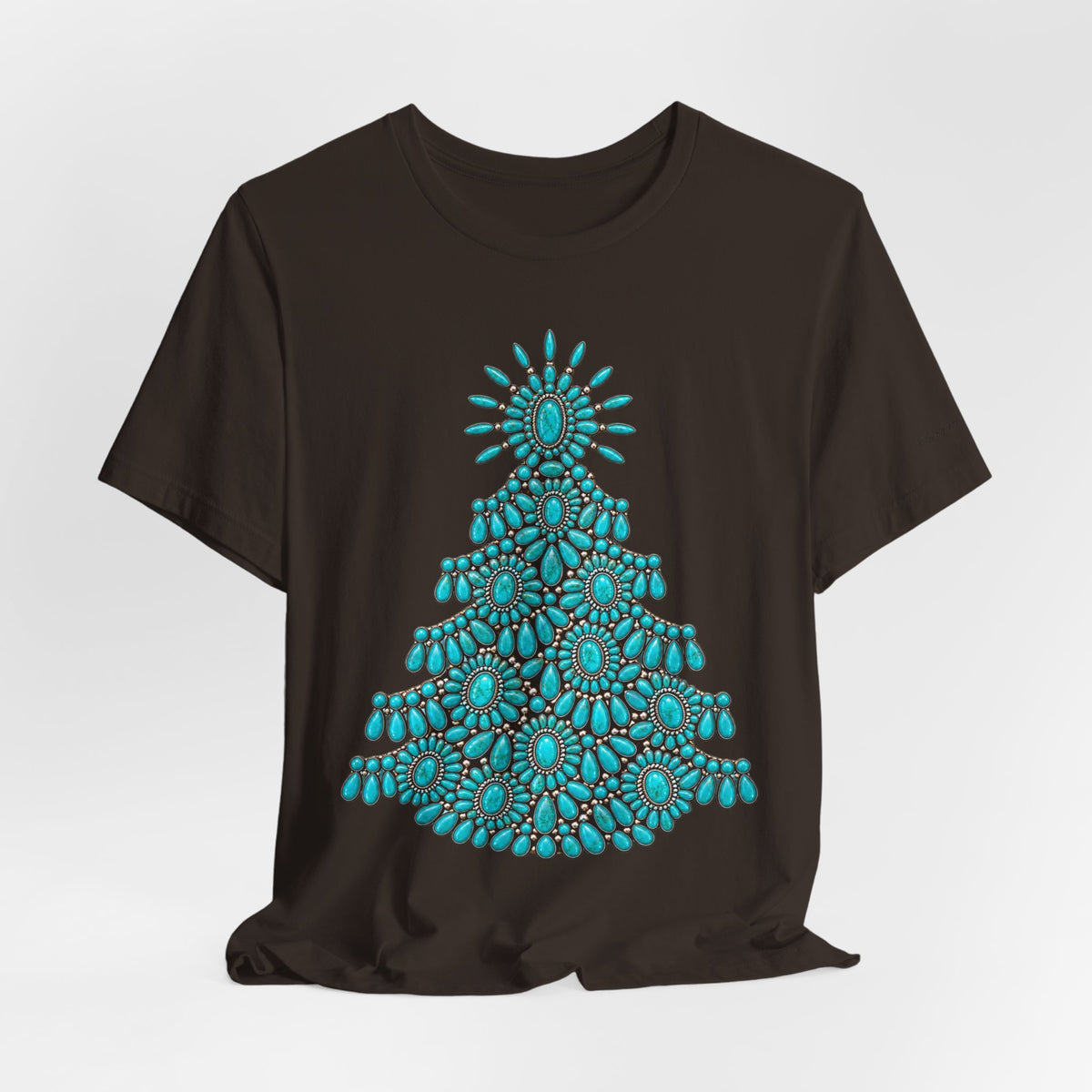 Turquoise Conch Christmas tree Short Sleeve Tee