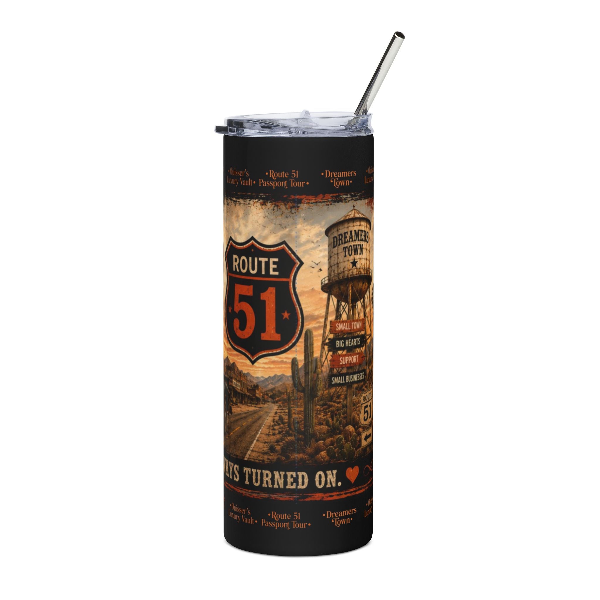 Dreamers Town Stainless Steel Tumbler, 20oz
