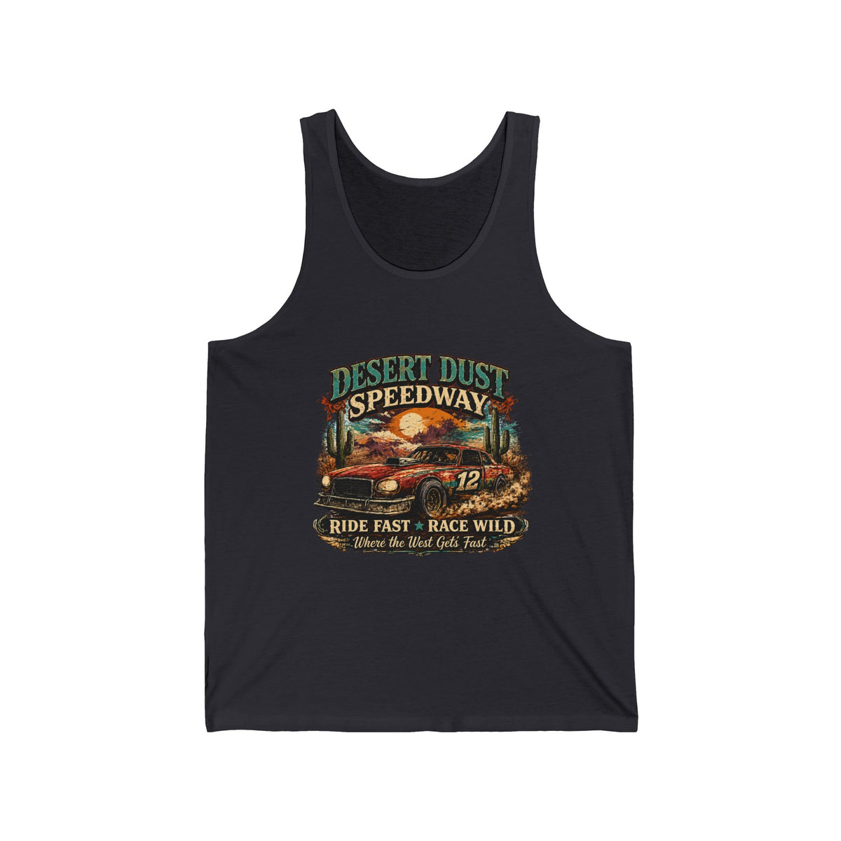 Desert Dust Speedway Unisex Jersey Tank
