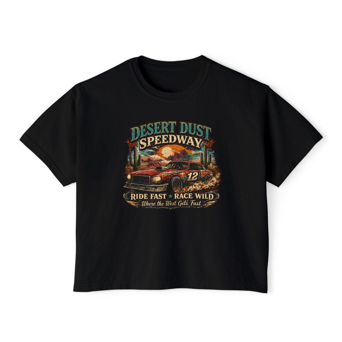 Desert Dust SpeedwayWomen's Boxy Tee