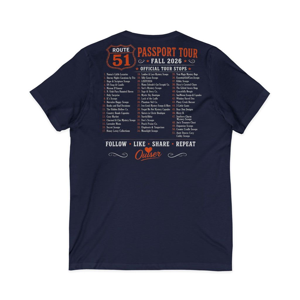Unisex Jersey Short Sleeve V-Neck Tee