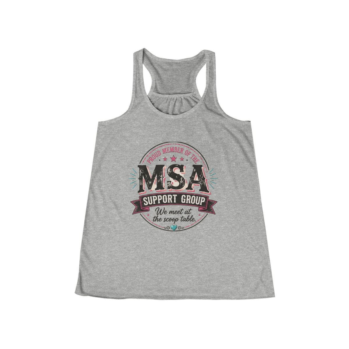 MSA support group Women's Flowy Racerback Tank