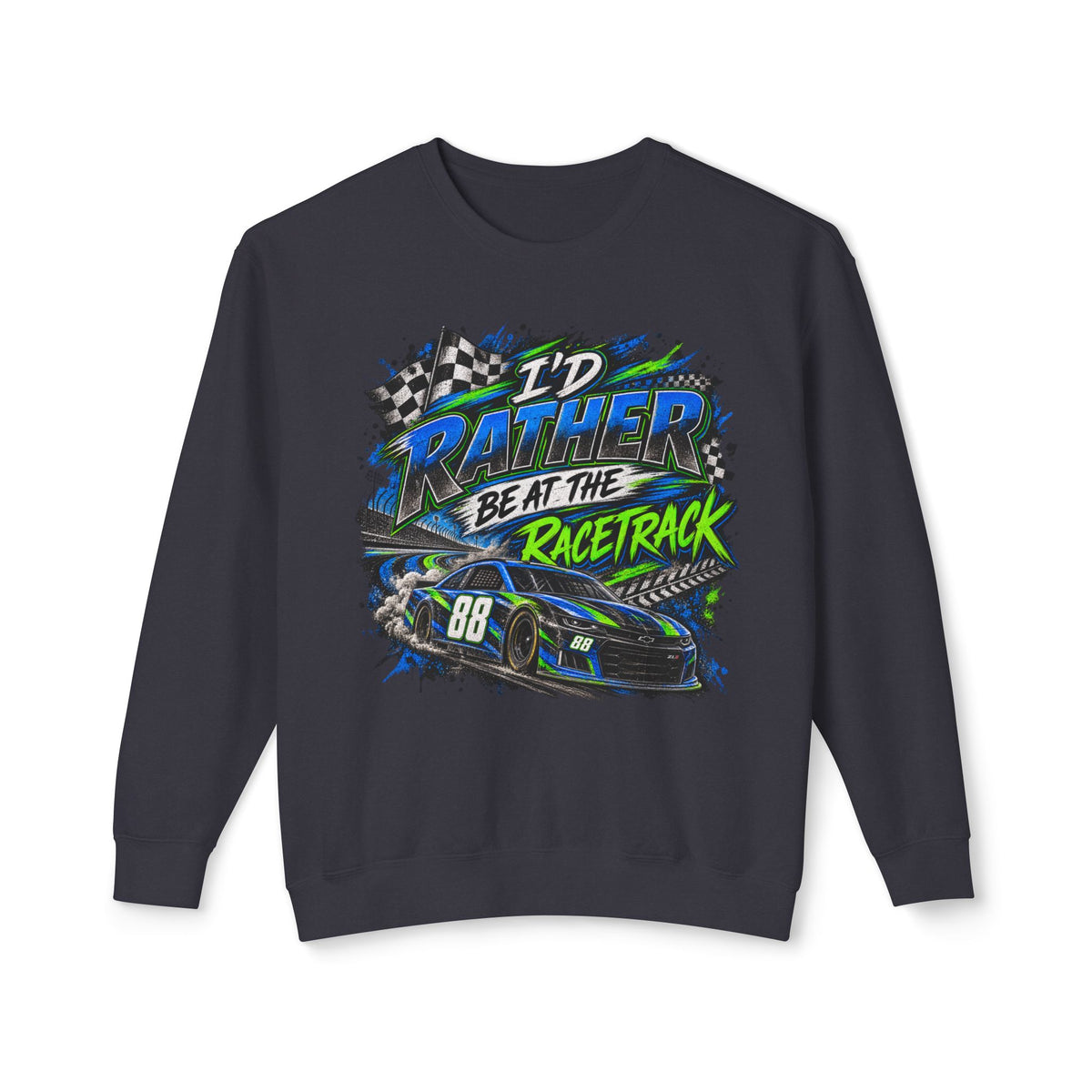 Rather be racing Lightweight Crewneck Sweatshirt