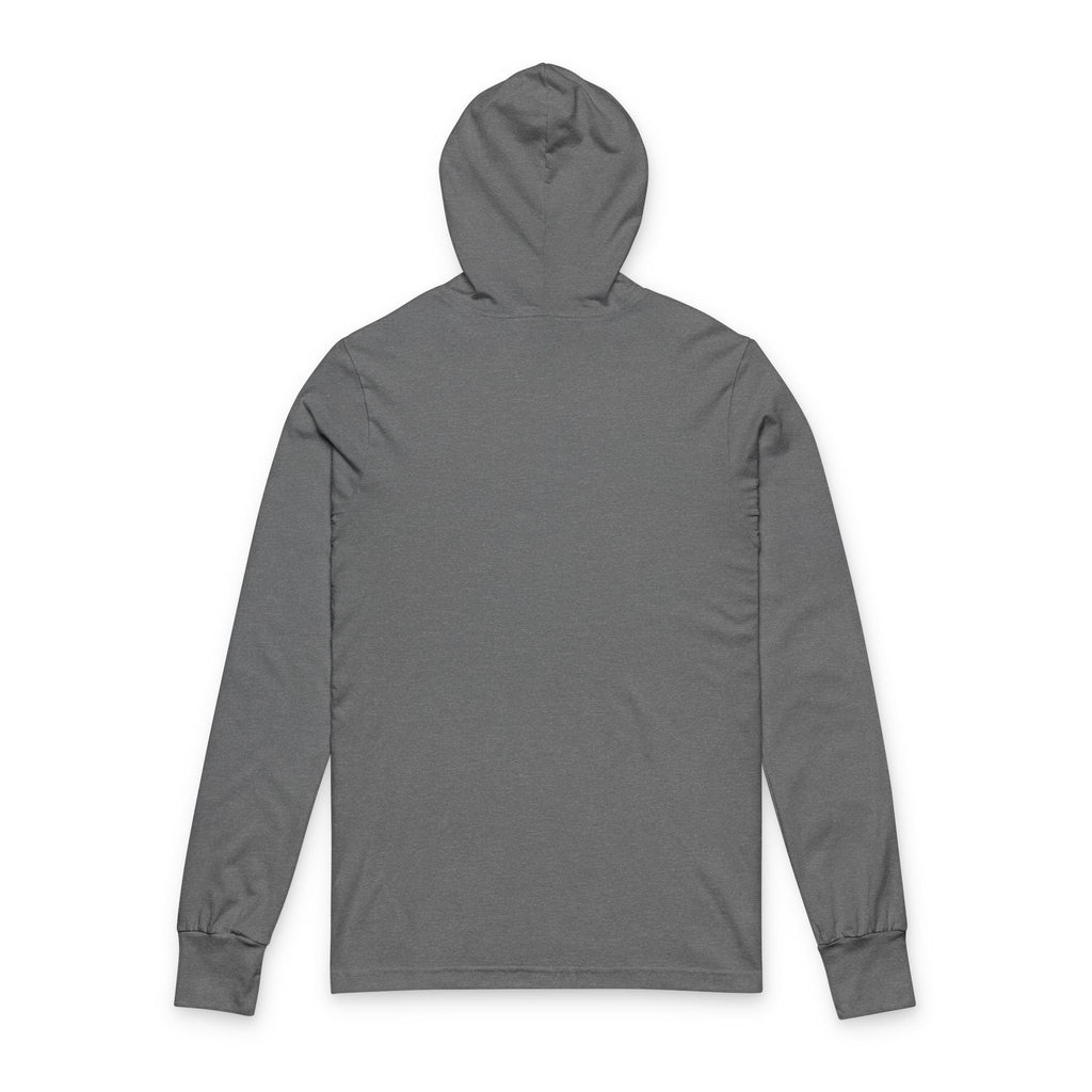 Black/white spooky Hooded Long Sleeve Tee