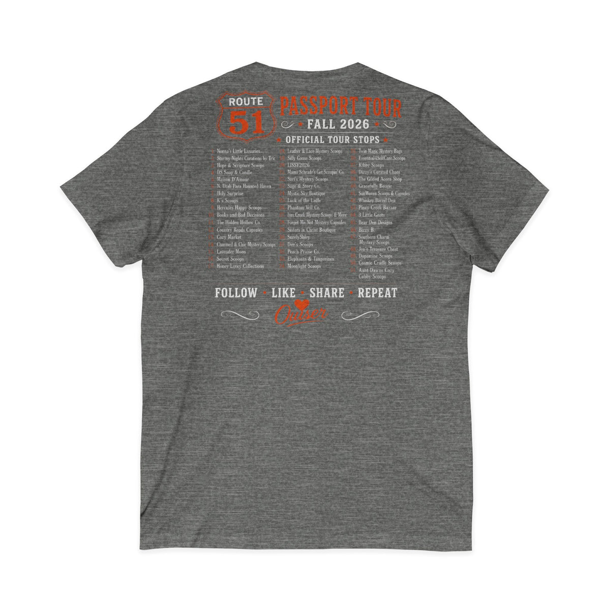 Unisex Jersey Short Sleeve V-Neck Tee