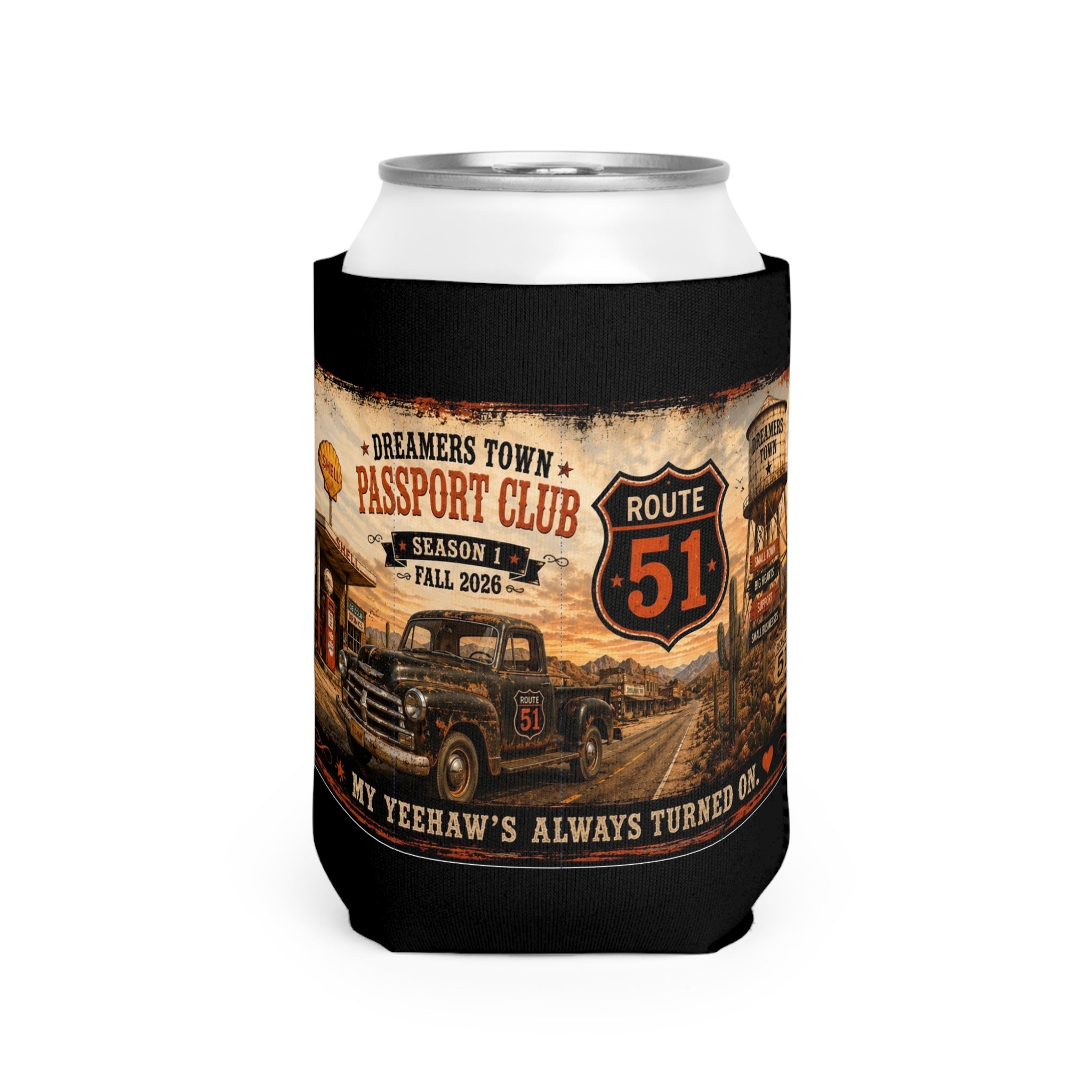 Dreamers Town Can Cooler Sleeve