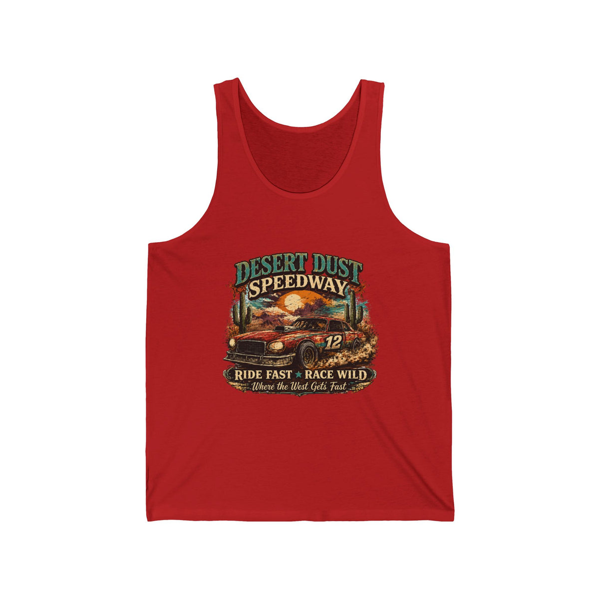 Desert Dust Speedway Unisex Jersey Tank