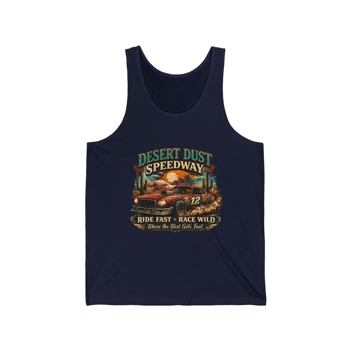 Desert Dust Speedway Unisex Jersey Tank