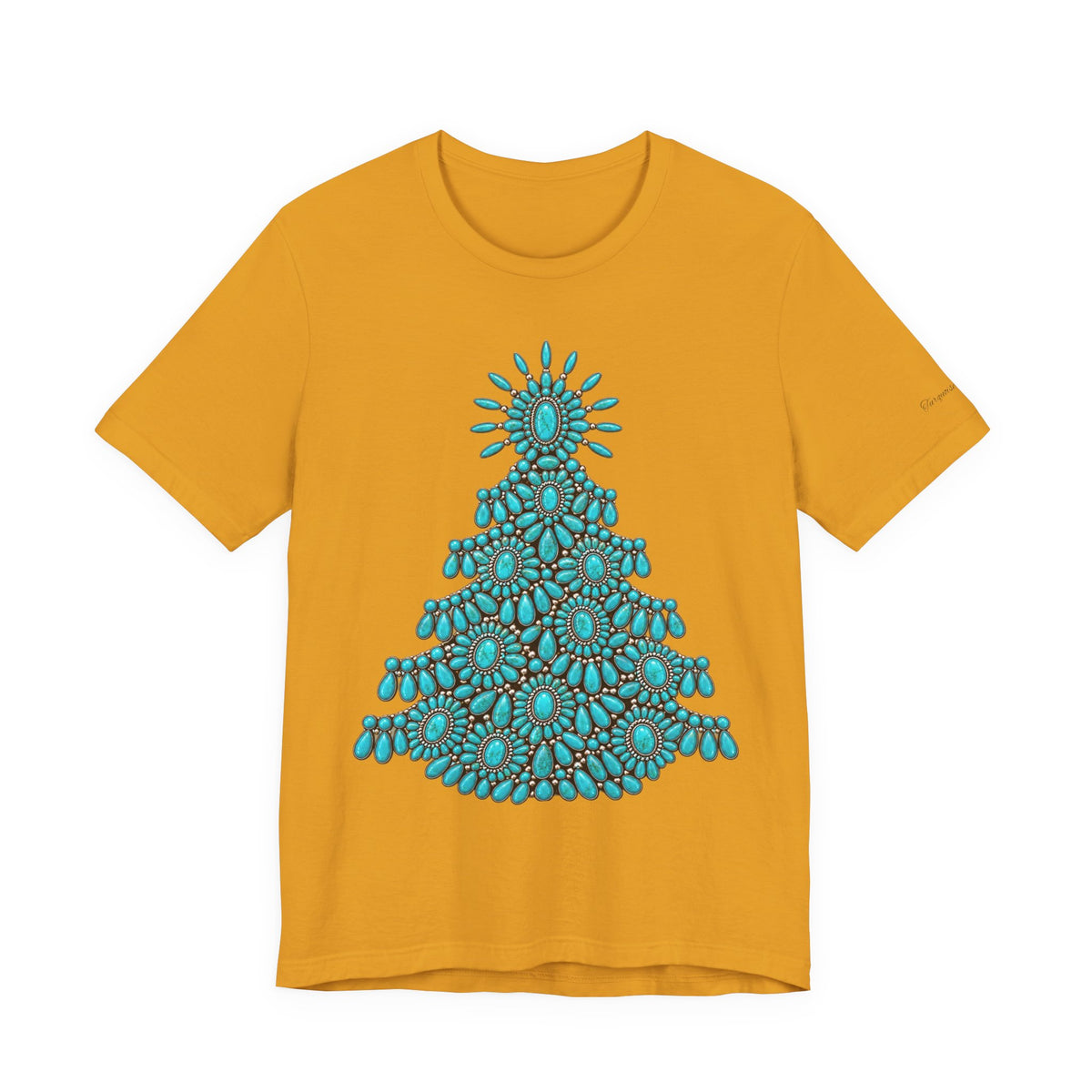 Turquoise Conch Christmas tree Short Sleeve Tee