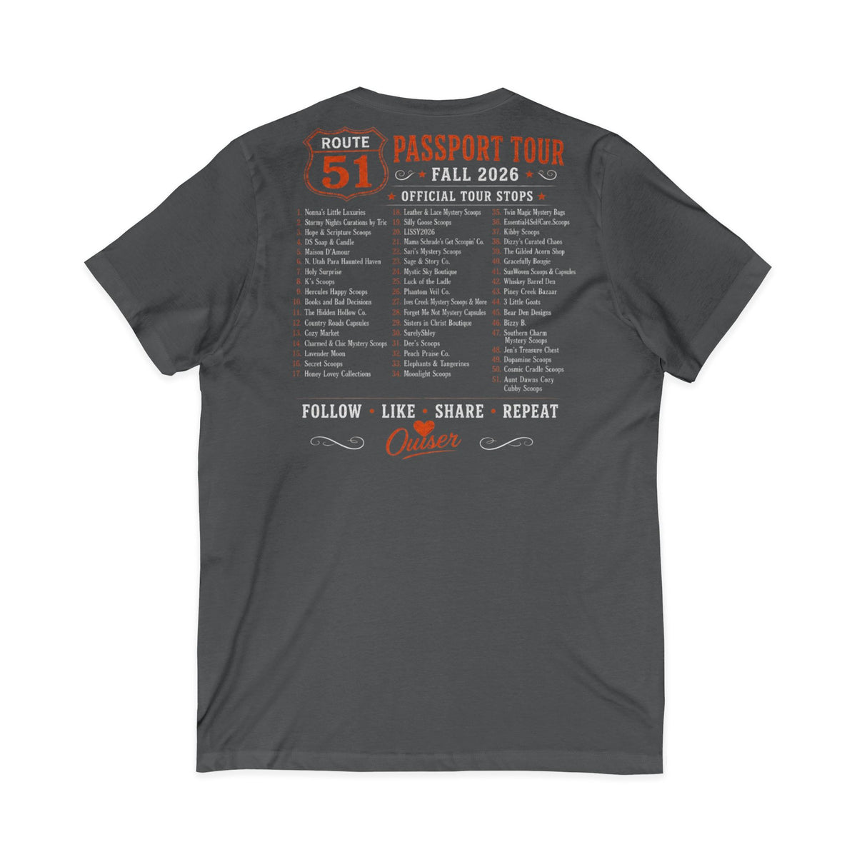 Unisex Jersey Short Sleeve V-Neck Tee