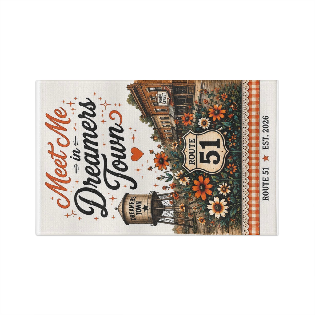 Dreamers Town Tea Towel