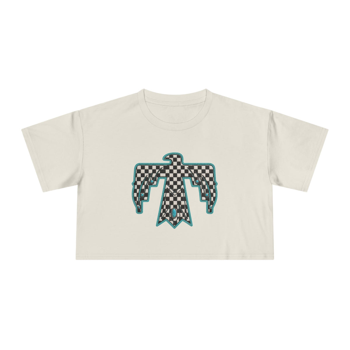 T-Bird checkered cropped T