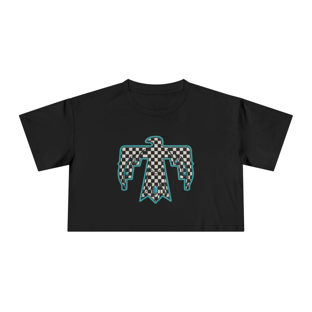 T-Bird checkered cropped T