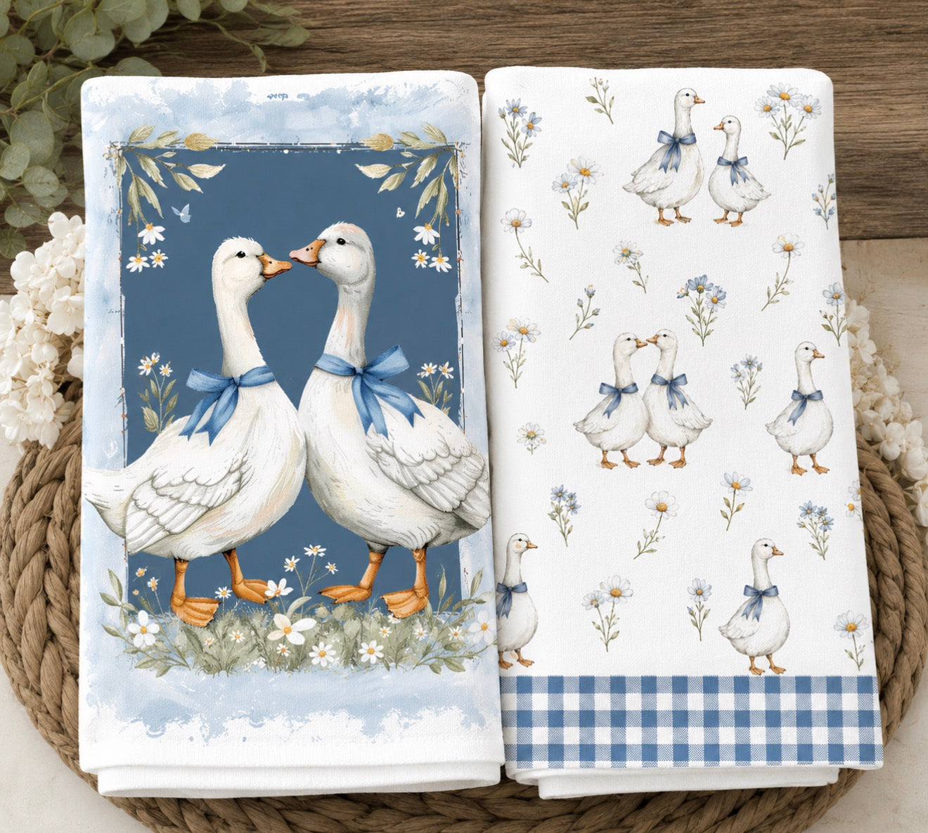 Geese hand towels